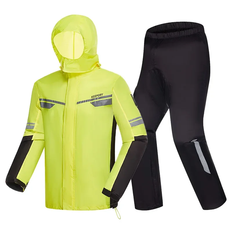 Motorcycle Rain Suit - Motorrad Split Regenmantel Regenhose Regenstiefel Anzug