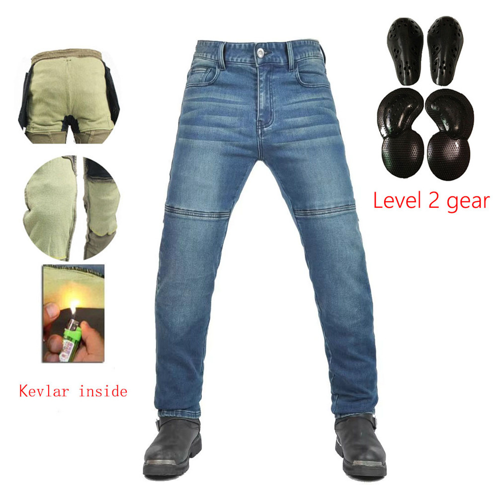 Motorcycle Wearing Gear - Motorrad-Reitjeans, Hose, weiche, elastische Einbauausrüstung, verschleißfeste,