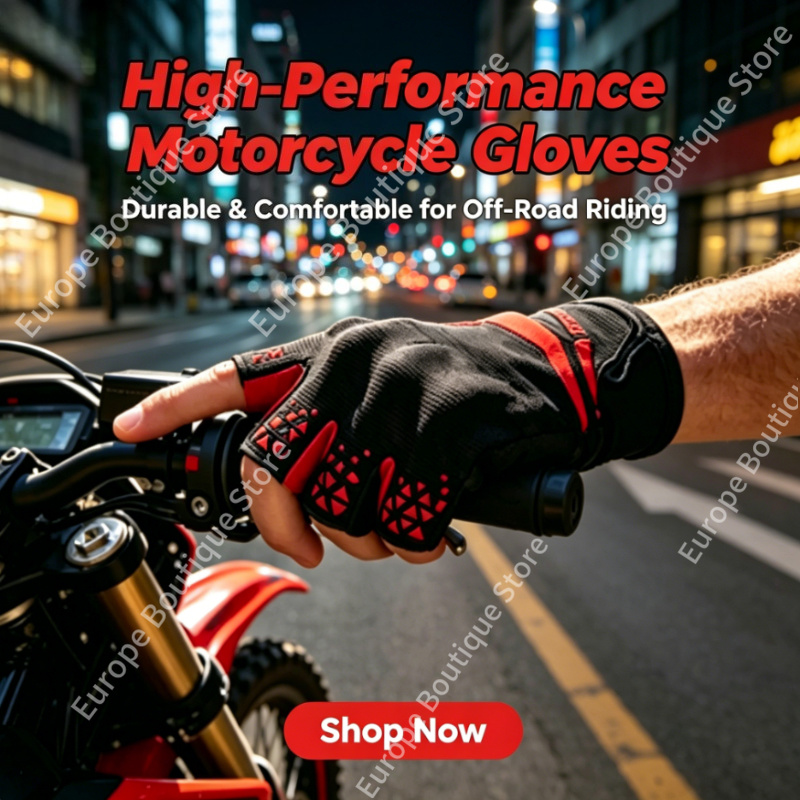 Motorcycle Wearing Gear - 2026 NEU Herren Damen Sommer Halbfinger-Motorradhandschuhe