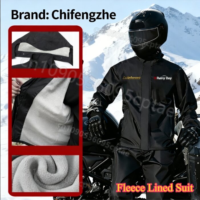 Wasserdichter zweiteiliger Mot – Motorcycle Rain Suit Bewertung und Preis
