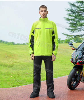 Wasserdichter zweiteiliger Mot – Motorcycle Rain Suit Bewertung und Preis