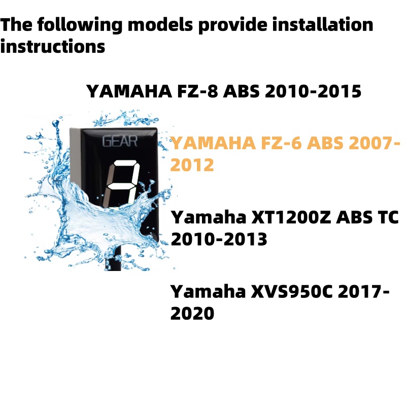 Ganganzeige für Yamaha FZ8 ABS – Motorcycle Gear Ratio Bewertung und Preis